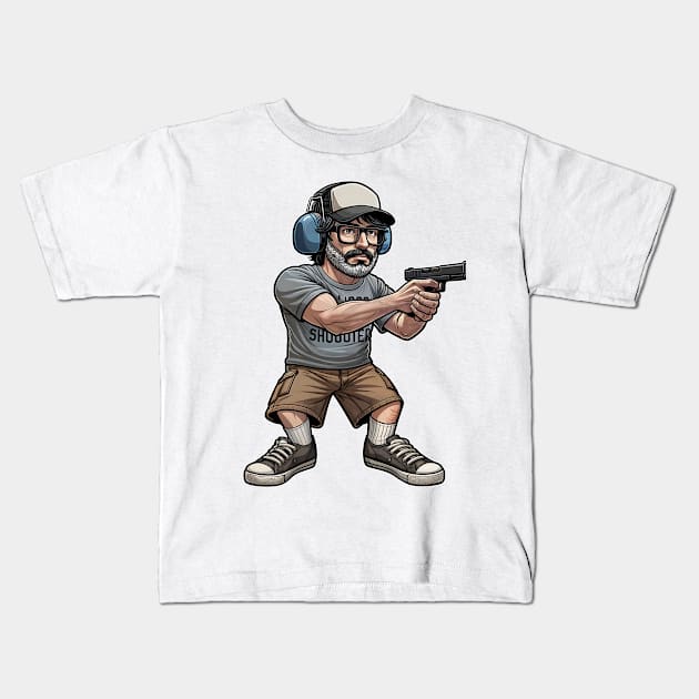 Tactical Man Kids T-Shirt by Rawlifegraphic